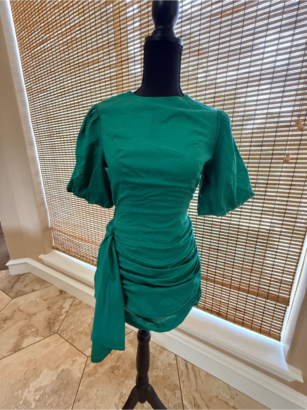 Green with envy mini dress